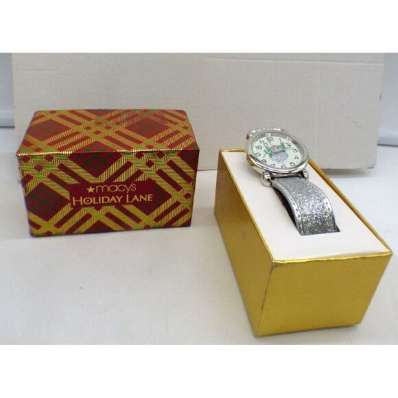Macy’s Holiday Lane Women’s Shimmer Strap watch - Picture 1 of 9